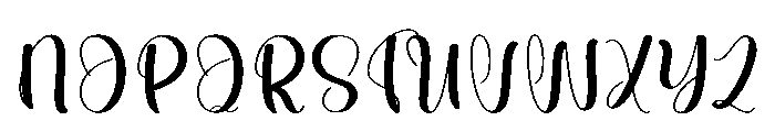 Moddy Font UPPERCASE