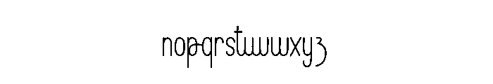 Models Greats Font LOWERCASE