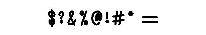 Modem Font OTHER CHARS