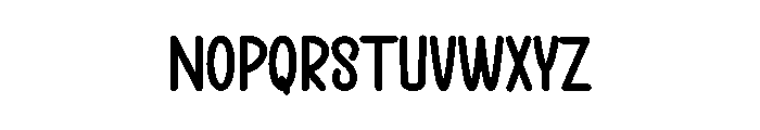 Modem Font LOWERCASE