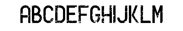 Modena Distress Regular Font UPPERCASE