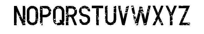 Modena Distress Regular Font LOWERCASE