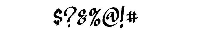 Modenza Font OTHER CHARS