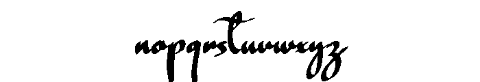 Modenza Font LOWERCASE