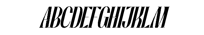 Moderica Italic Font UPPERCASE