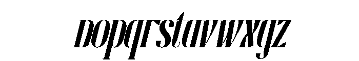 Moderica Italic Font LOWERCASE