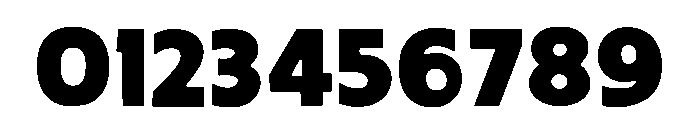 Modern Bold Regular Font OTHER CHARS