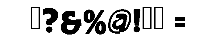 Modern Bold Regular Font OTHER CHARS