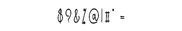 Modern Brighty Font OTHER CHARS
