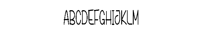 Modern Brighty Font UPPERCASE
