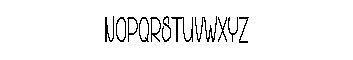 Modern Brighty Font LOWERCASE