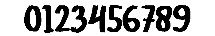Modern Brush Regular Font OTHER CHARS