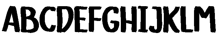Modern Brush Regular Font UPPERCASE