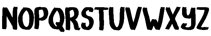 Modern Brush Regular Font LOWERCASE