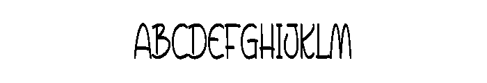 Modern Brusty Font UPPERCASE