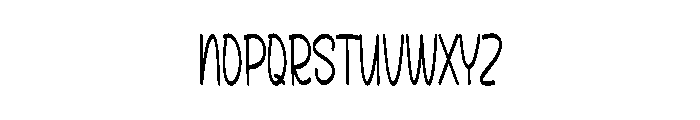 Modern Brusty Font UPPERCASE