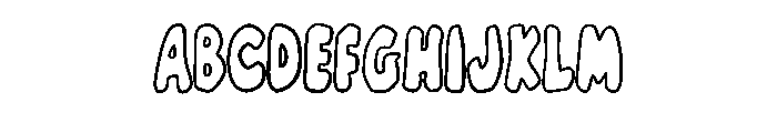 Modern Bubble By Squeeb Regular Font UPPERCASE