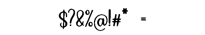 Modern_Calligraphy Font OTHER CHARS
