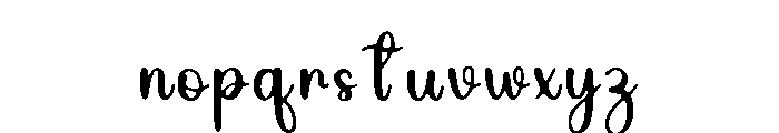 Modern_Calligraphy Font LOWERCASE