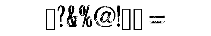 Modern Chalk Regular Font OTHER CHARS