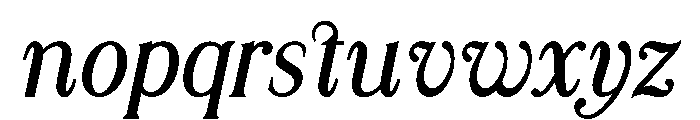 Modern Chic Refined Bold Italic Font LOWERCASE