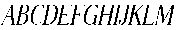 Modern Chic Refined Italic Font UPPERCASE