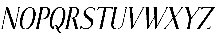 Modern Chic Refined Italic Font UPPERCASE