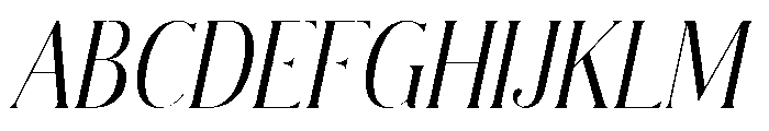 Modern Chic Refined Light It Font UPPERCASE