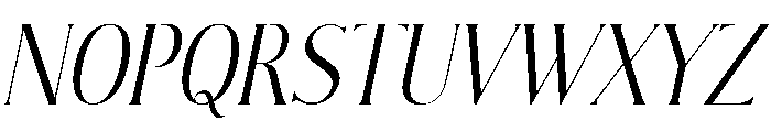 Modern Chic Refined Light It Font UPPERCASE