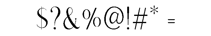 Modern Chic Refined Light Font OTHER CHARS