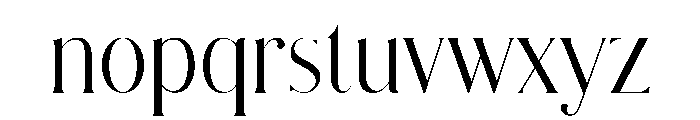 Modern Chic Refined Light Font LOWERCASE