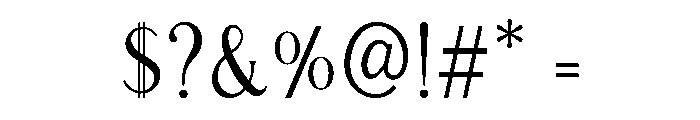 Modern Chic Refined Font OTHER CHARS