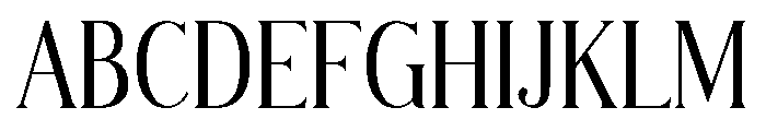 Modern Chic Refined Font UPPERCASE