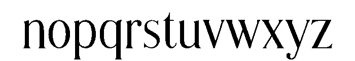Modern Chic Refined Font LOWERCASE
