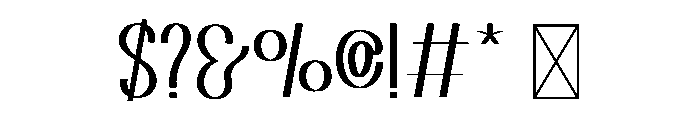 Modern Chic Font OTHER CHARS
