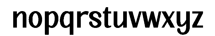 Modern Children Font LOWERCASE