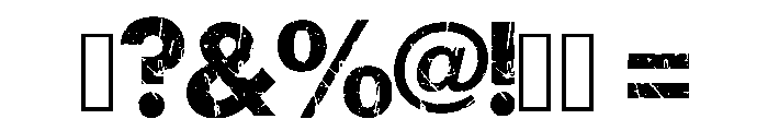 Modern Combat Regular Font OTHER CHARS