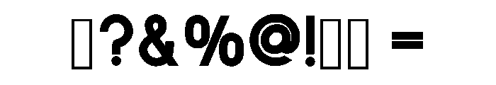 Modern Concept Regular Font OTHER CHARS