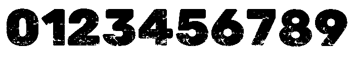 Modern Distress Regular Font OTHER CHARS