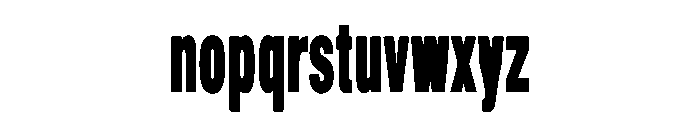 Modern Elite Font LOWERCASE