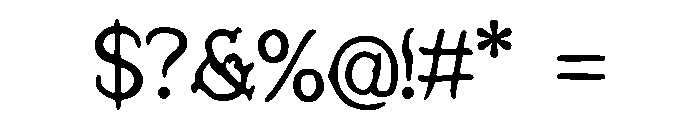 Modern_Goth Font OTHER CHARS