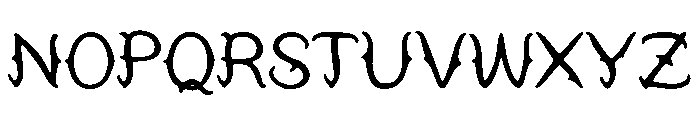 Modern_Goth Font UPPERCASE