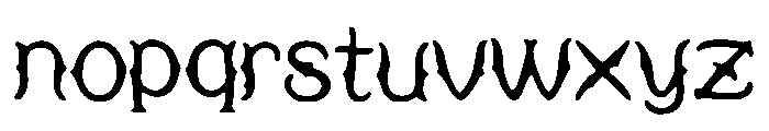 Modern_Goth Font LOWERCASE