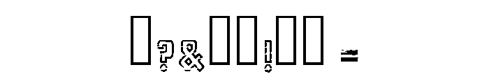 Modern Grunge Regular Font OTHER CHARS