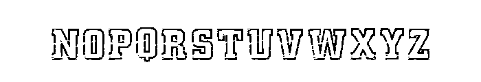 Modern Grunge Regular Font UPPERCASE
