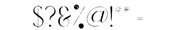 Modern Heritage Rough Font OTHER CHARS