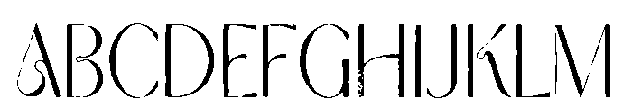 Modern Heritage Rough Font UPPERCASE