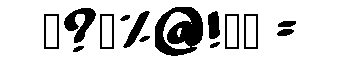 Modern Ink Regular Font OTHER CHARS