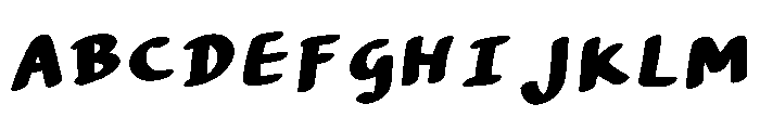 Modern Ink Regular Font UPPERCASE