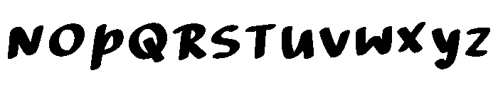 Modern Ink Regular Font UPPERCASE